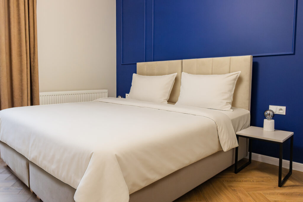 Sypialnia w pierwszym apartamencie przy Wawelu