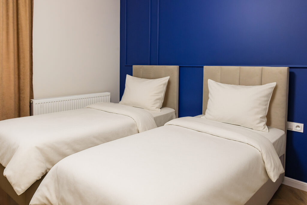 Sypialnia w pierwszym apartamencie przy Wawelu