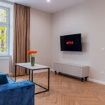 Living room of Apartment near Wawel in Krakow with TV, Netflix
