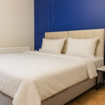 Cozy bedroom with double bed in Apartment near Wawel in Krakow