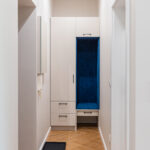 Hallway in Apartment near Wawel in Krakow with coat rack