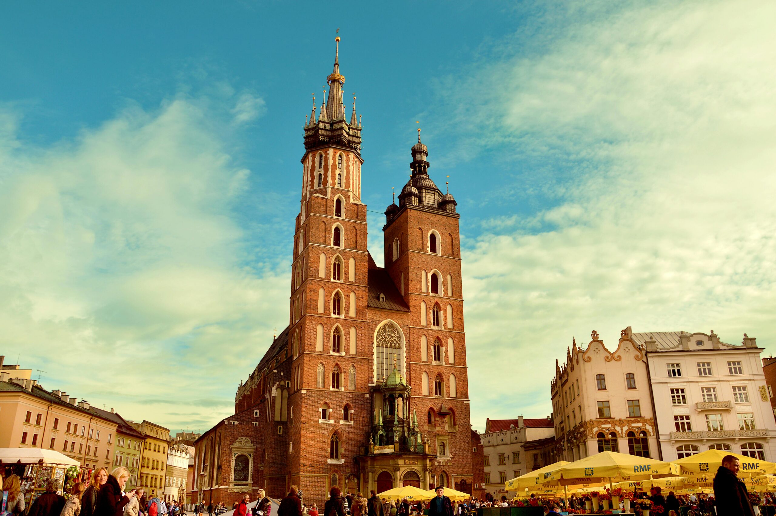 Widok na Wawel i zabytkowe centrum Krakowa